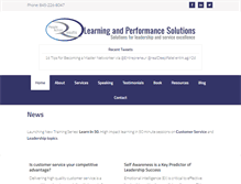 Tablet Screenshot of learningandperformancesolutions.com